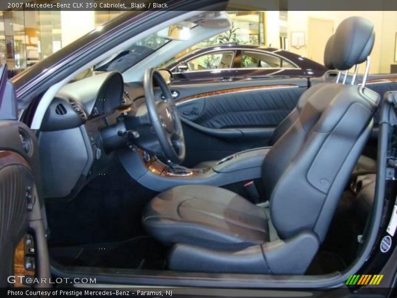 Black / Black 2007 Mercedes-Benz CLK 350 Cabriolet