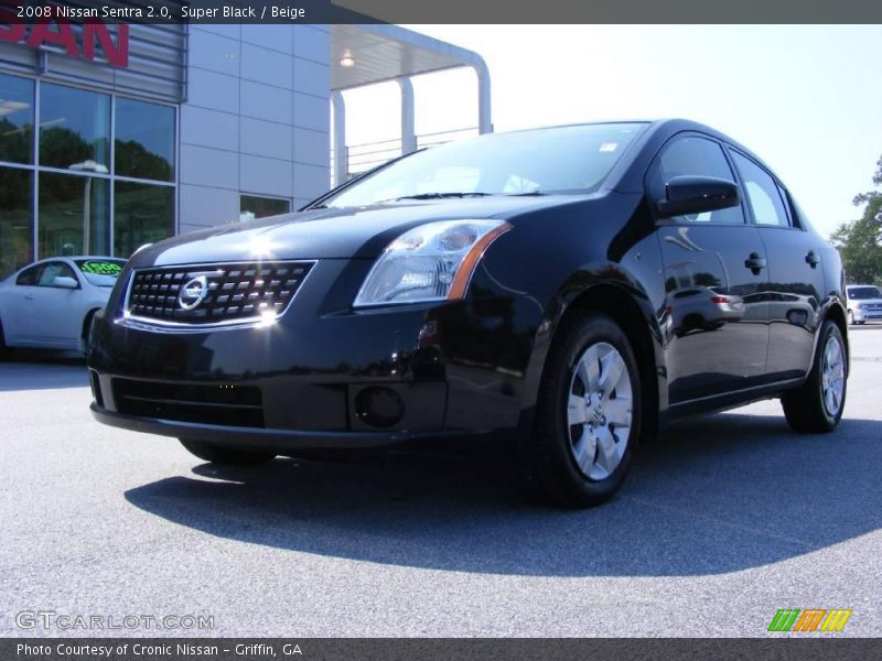 Super Black / Beige 2008 Nissan Sentra 2.0