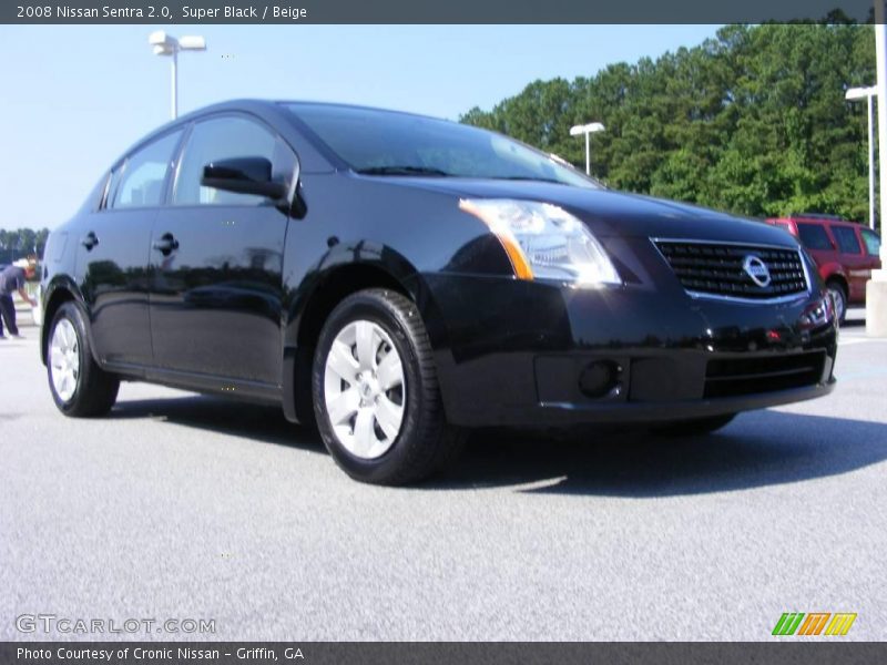 Super Black / Beige 2008 Nissan Sentra 2.0
