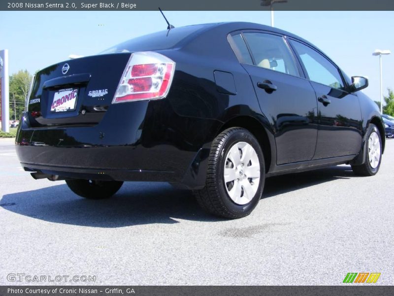 Super Black / Beige 2008 Nissan Sentra 2.0
