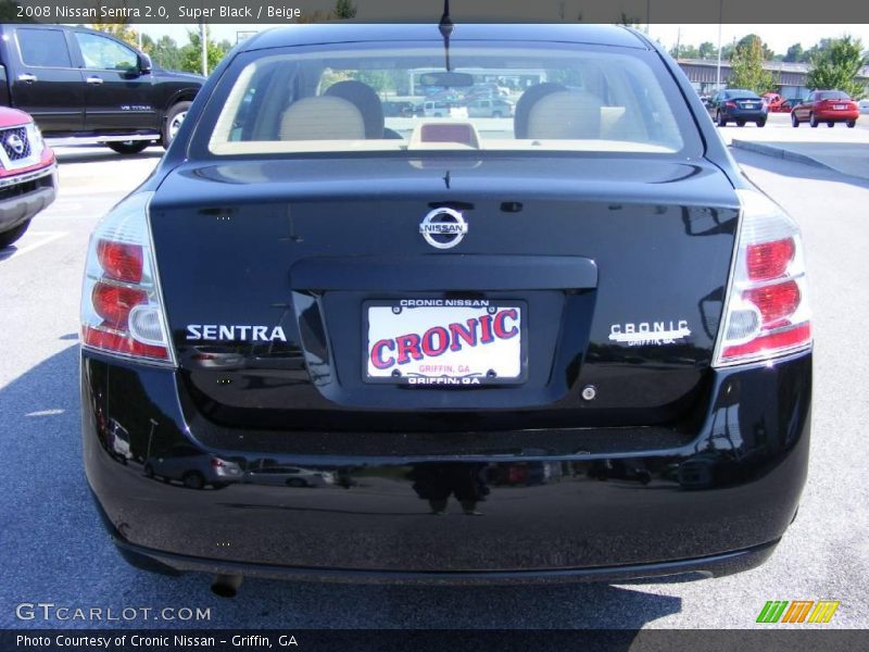 Super Black / Beige 2008 Nissan Sentra 2.0