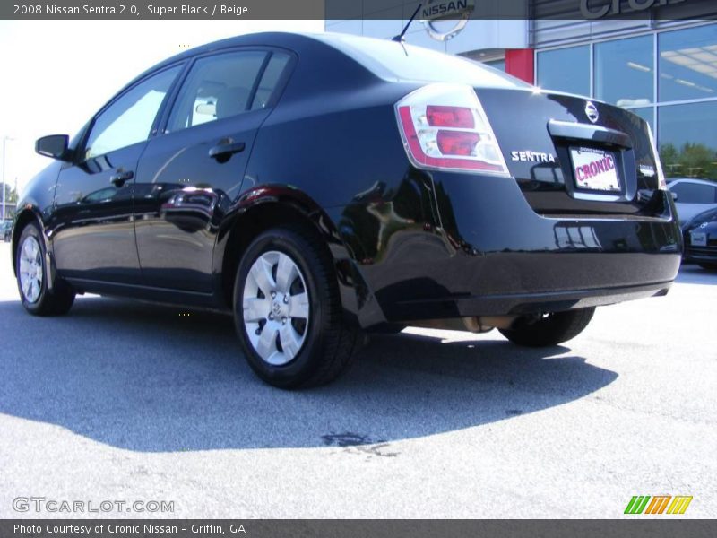 Super Black / Beige 2008 Nissan Sentra 2.0