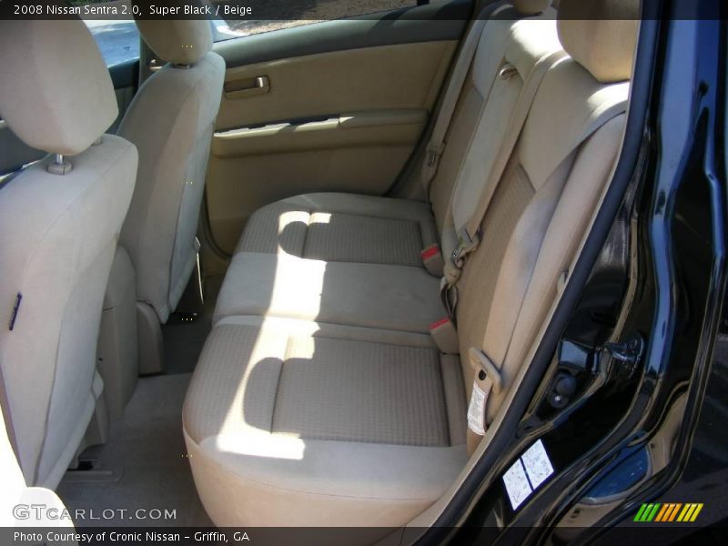 Super Black / Beige 2008 Nissan Sentra 2.0