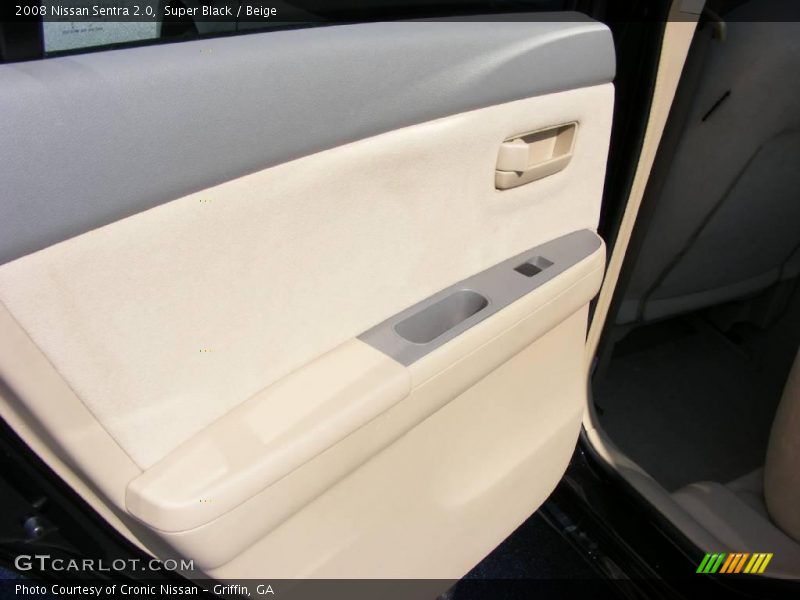 Super Black / Beige 2008 Nissan Sentra 2.0