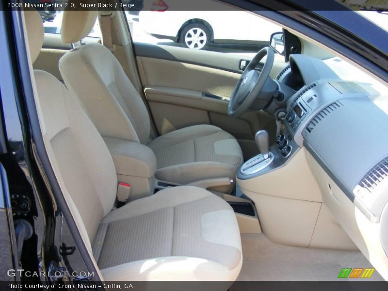Super Black / Beige 2008 Nissan Sentra 2.0