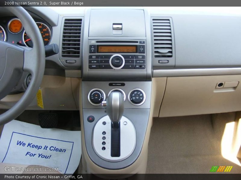 Super Black / Beige 2008 Nissan Sentra 2.0