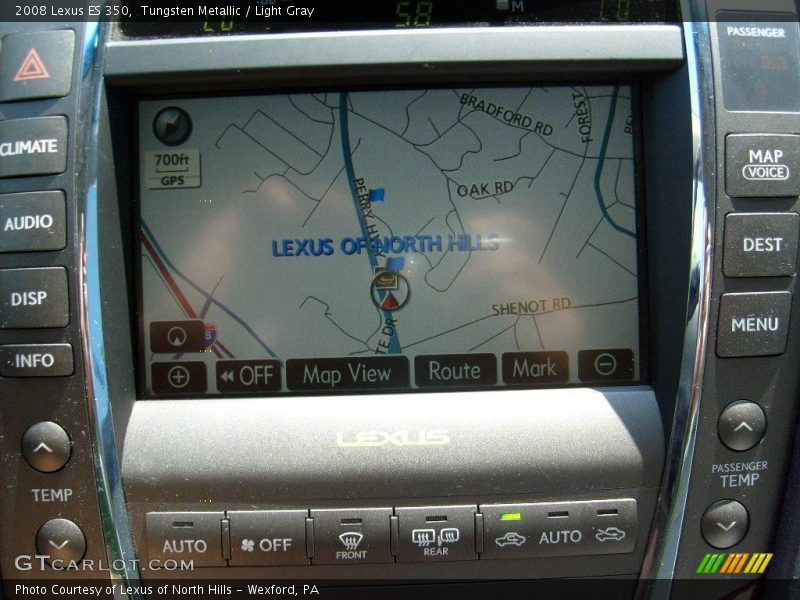 Tungsten Metallic / Light Gray 2008 Lexus ES 350