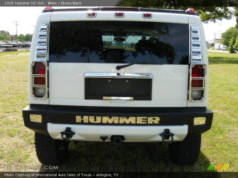 White / Ebony Black 2005 Hummer H2 SUV