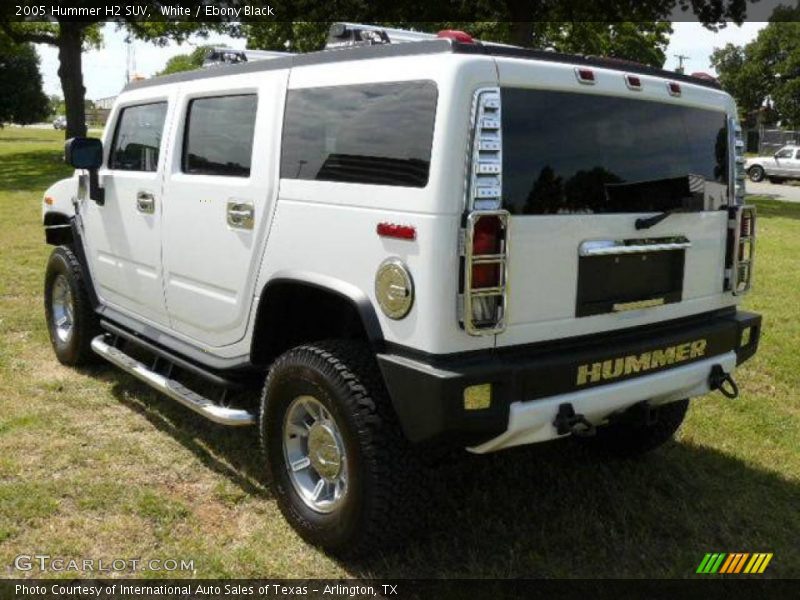 White / Ebony Black 2005 Hummer H2 SUV