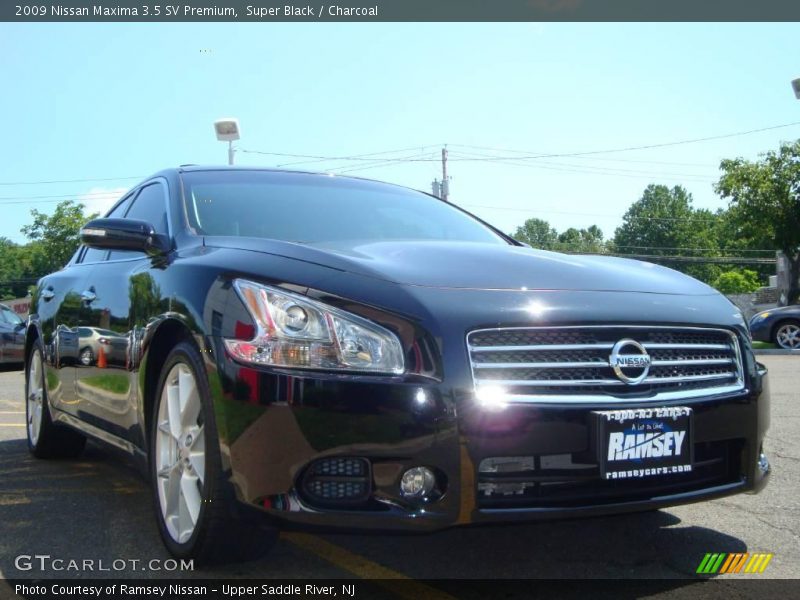 Super Black / Charcoal 2009 Nissan Maxima 3.5 SV Premium