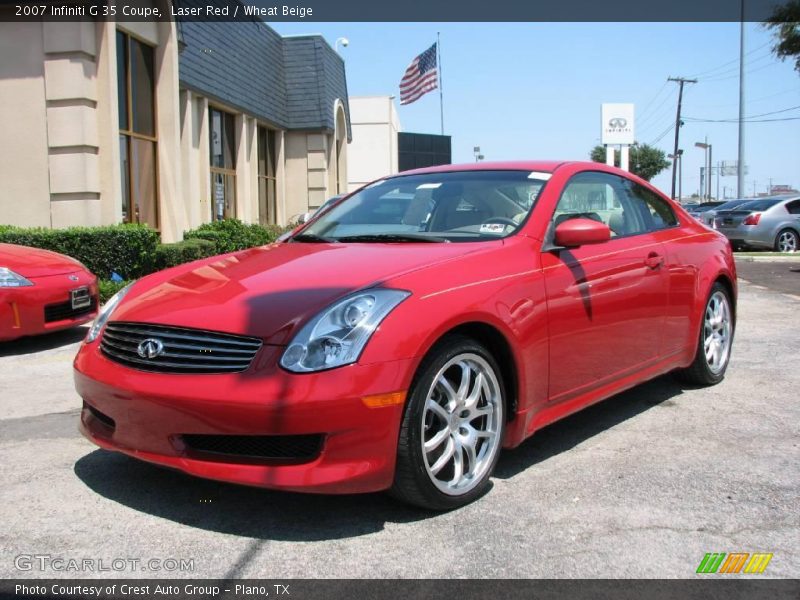 Laser Red / Wheat Beige 2007 Infiniti G 35 Coupe