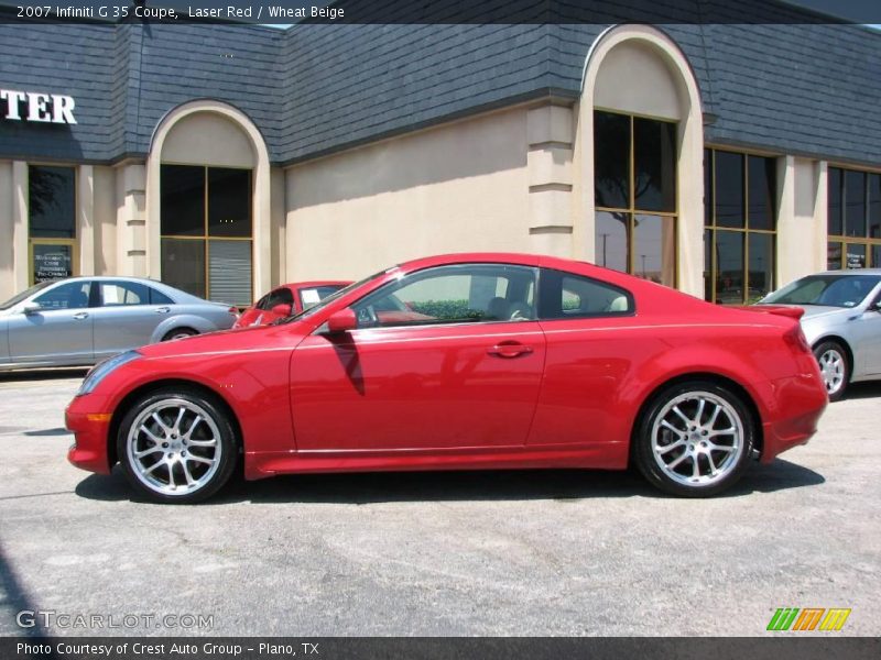 Laser Red / Wheat Beige 2007 Infiniti G 35 Coupe