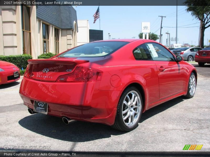 Laser Red / Wheat Beige 2007 Infiniti G 35 Coupe