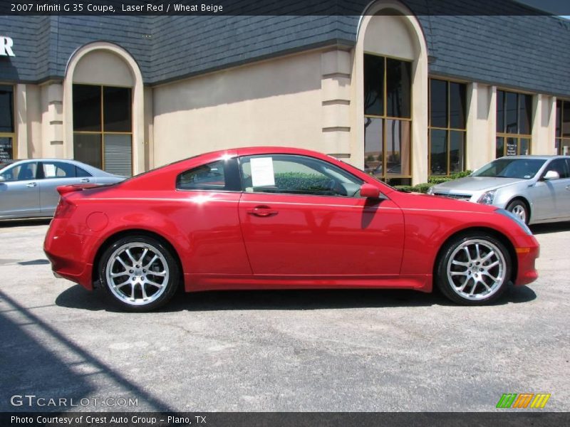 Laser Red / Wheat Beige 2007 Infiniti G 35 Coupe