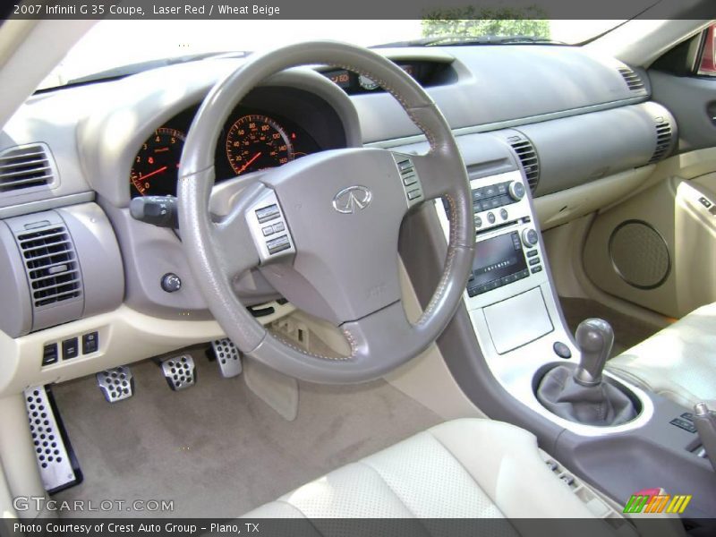 Laser Red / Wheat Beige 2007 Infiniti G 35 Coupe