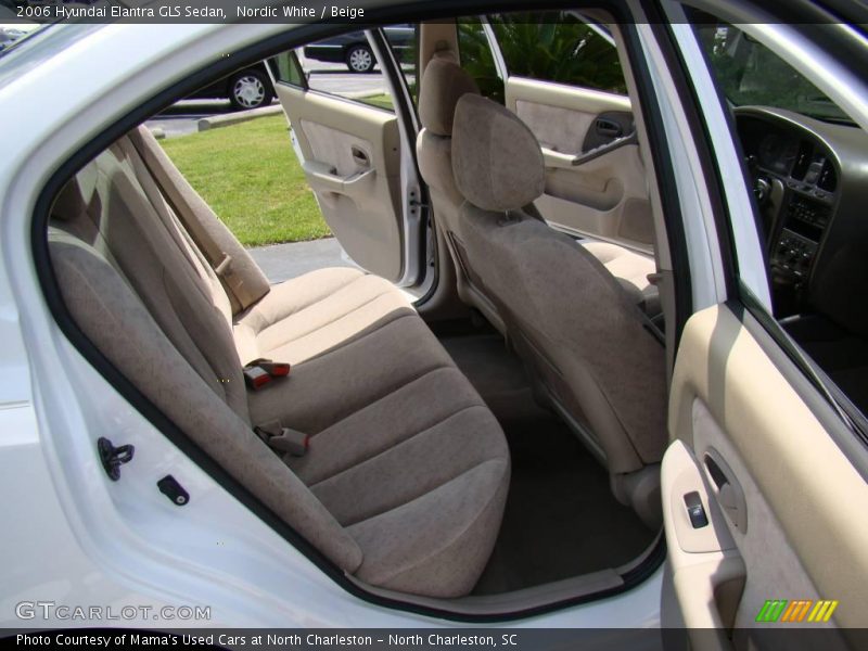 Nordic White / Beige 2006 Hyundai Elantra GLS Sedan