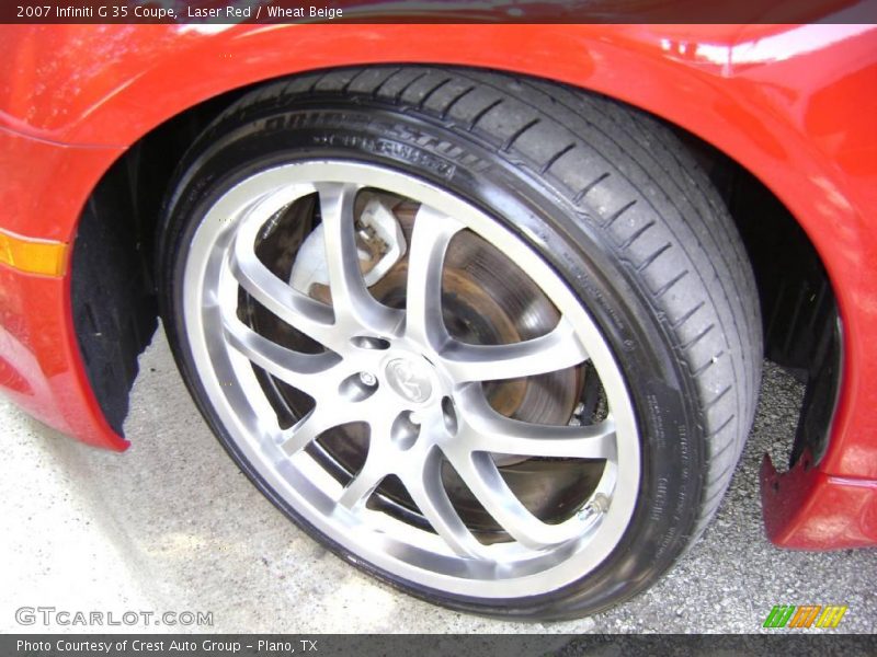 Laser Red / Wheat Beige 2007 Infiniti G 35 Coupe