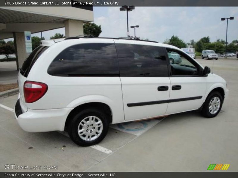 Stone White / Medium Slate Gray 2006 Dodge Grand Caravan SE