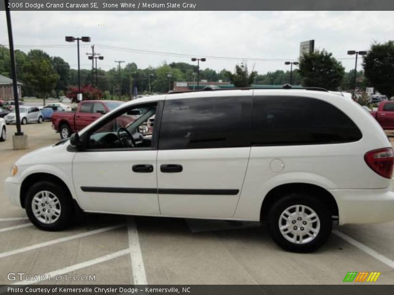 Stone White / Medium Slate Gray 2006 Dodge Grand Caravan SE
