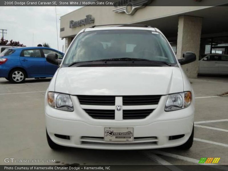 Stone White / Medium Slate Gray 2006 Dodge Grand Caravan SE