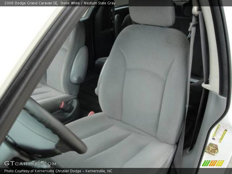 Stone White / Medium Slate Gray 2006 Dodge Grand Caravan SE
