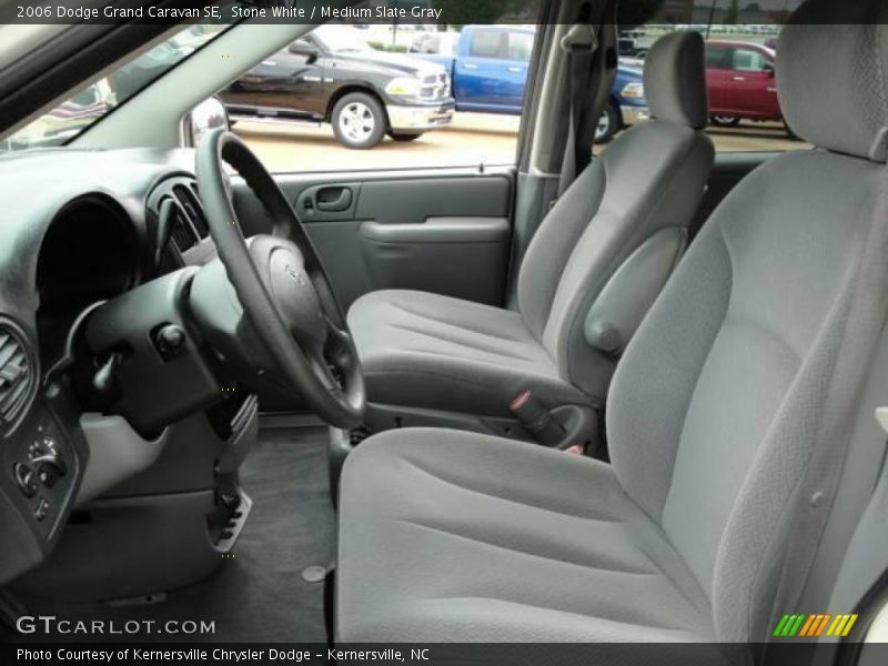 Stone White / Medium Slate Gray 2006 Dodge Grand Caravan SE