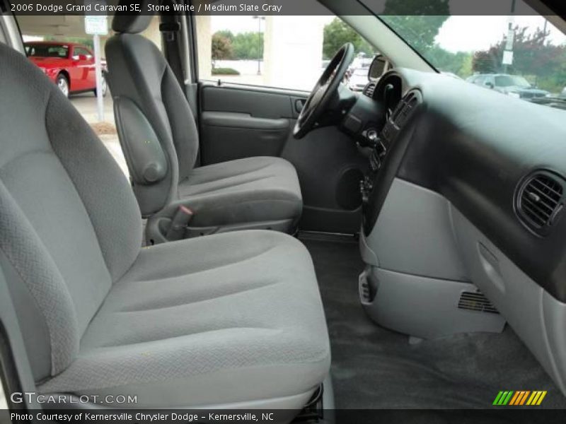 Stone White / Medium Slate Gray 2006 Dodge Grand Caravan SE