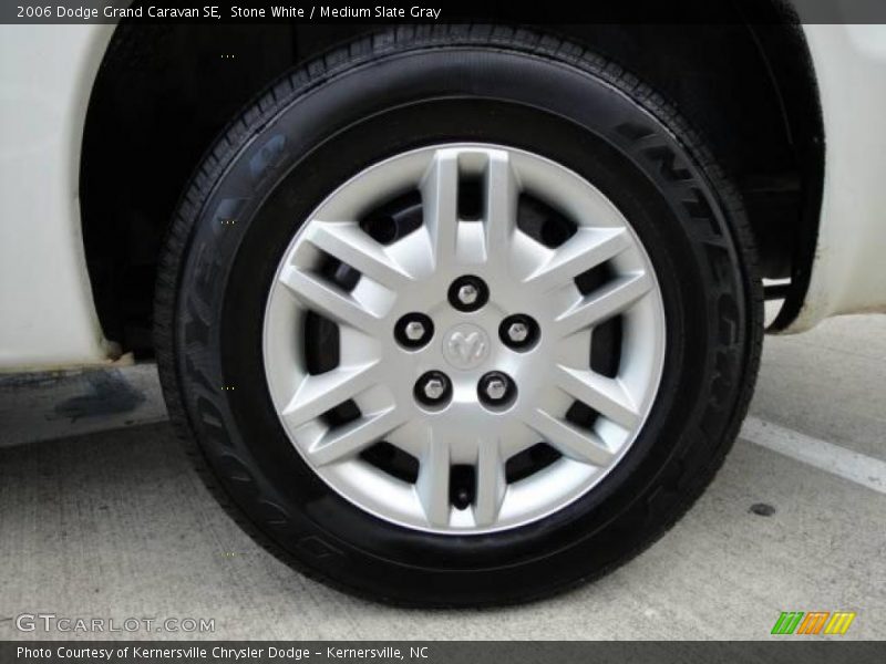 Stone White / Medium Slate Gray 2006 Dodge Grand Caravan SE