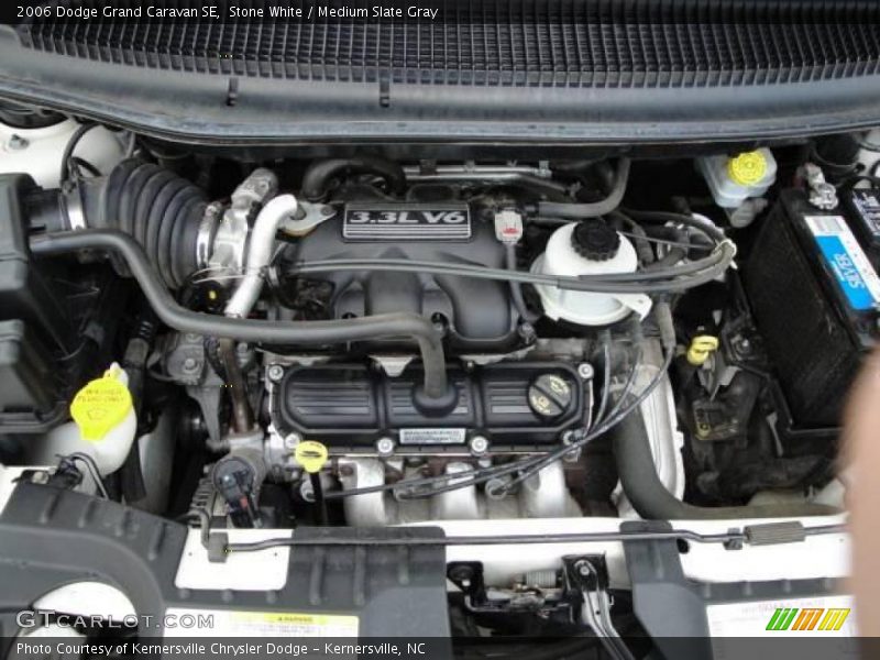 Stone White / Medium Slate Gray 2006 Dodge Grand Caravan SE