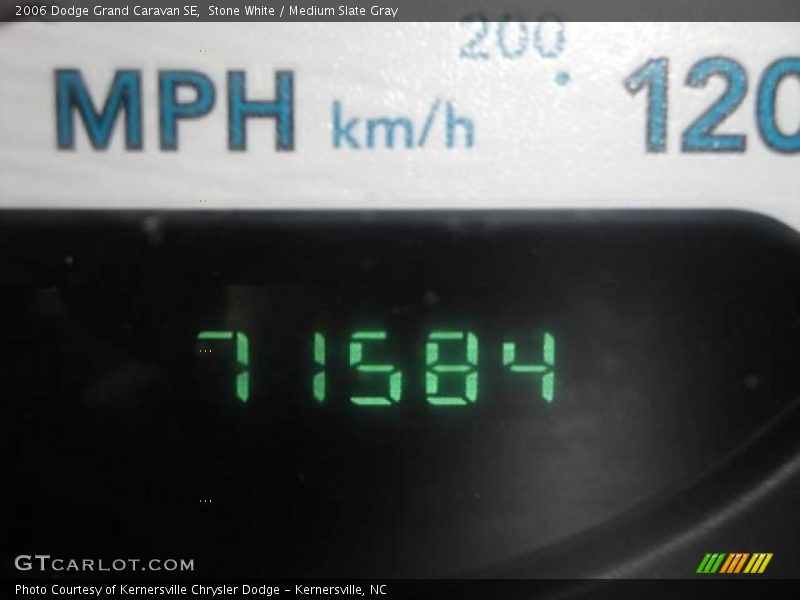 Stone White / Medium Slate Gray 2006 Dodge Grand Caravan SE