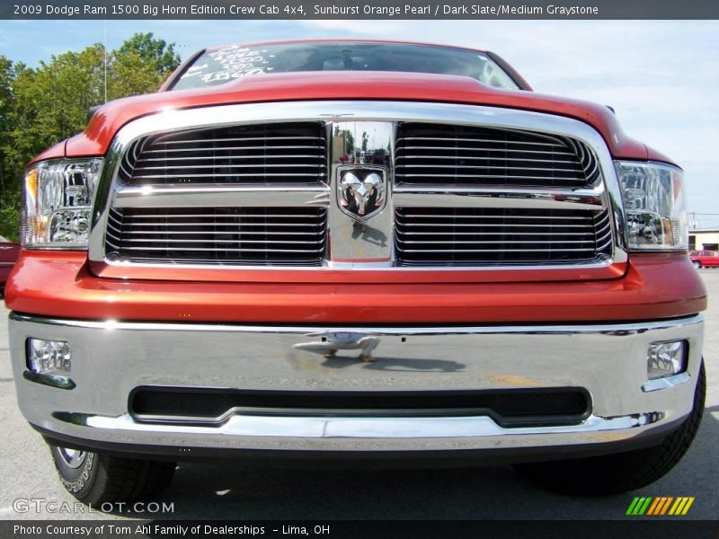 Sunburst Orange Pearl / Dark Slate/Medium Graystone 2009 Dodge Ram 1500 Big Horn Edition Crew Cab 4x4
