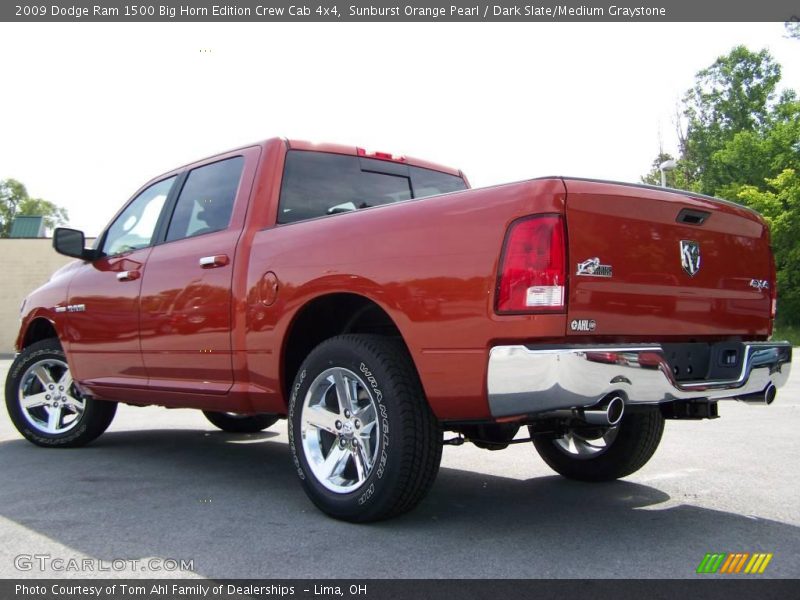 Sunburst Orange Pearl / Dark Slate/Medium Graystone 2009 Dodge Ram 1500 Big Horn Edition Crew Cab 4x4
