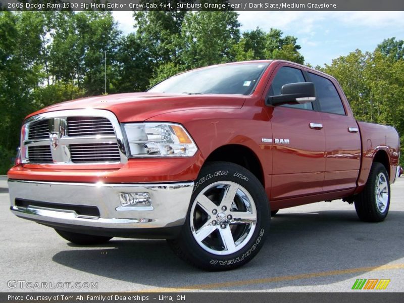 Sunburst Orange Pearl / Dark Slate/Medium Graystone 2009 Dodge Ram 1500 Big Horn Edition Crew Cab 4x4