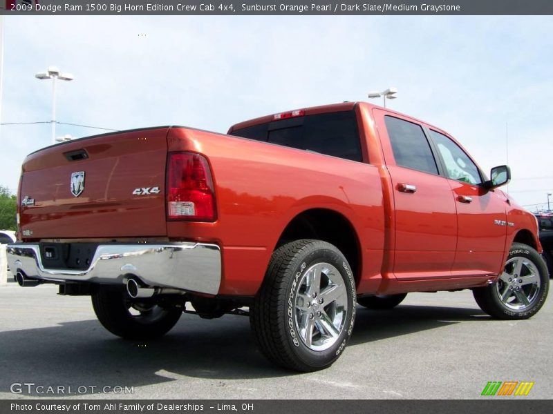 Sunburst Orange Pearl / Dark Slate/Medium Graystone 2009 Dodge Ram 1500 Big Horn Edition Crew Cab 4x4