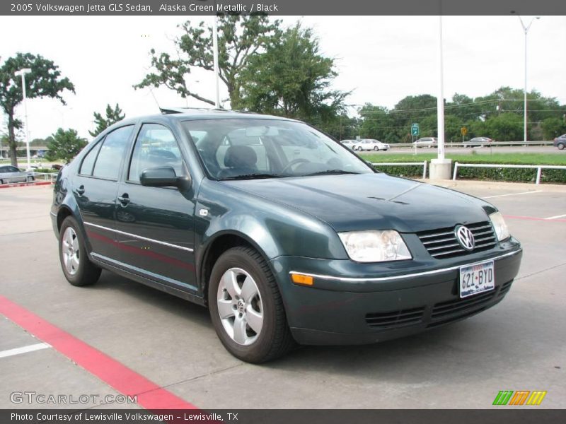Alaska Green Metallic / Black 2005 Volkswagen Jetta GLS Sedan