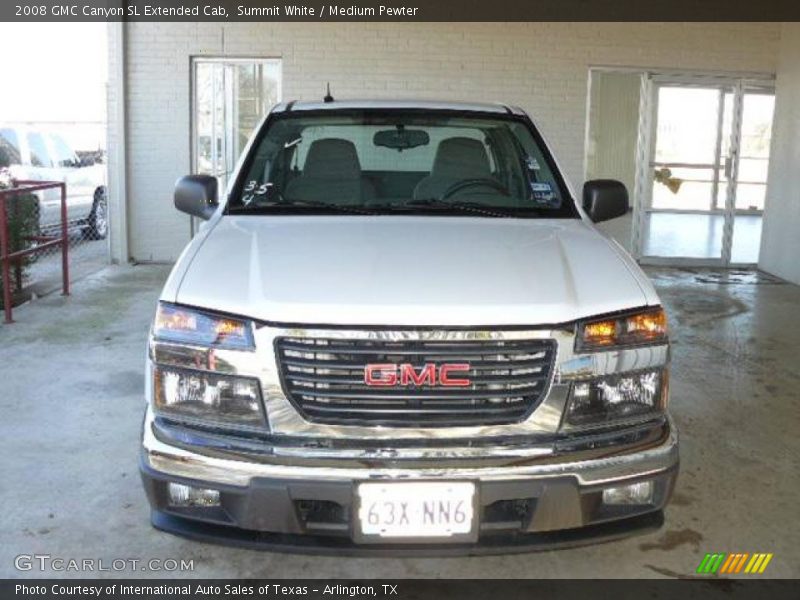 Summit White / Medium Pewter 2008 GMC Canyon SL Extended Cab