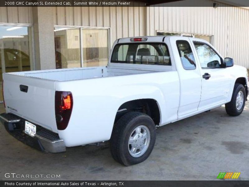 Summit White / Medium Pewter 2008 GMC Canyon SL Extended Cab