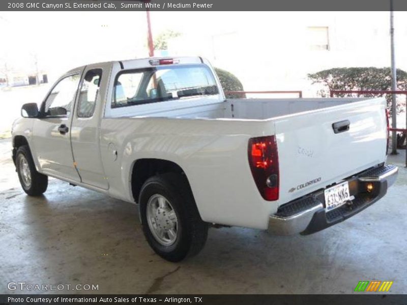 Summit White / Medium Pewter 2008 GMC Canyon SL Extended Cab