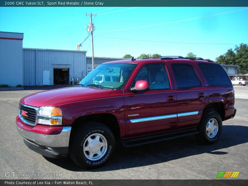 Sport Red Metallic / Stone Gray 2006 GMC Yukon SLT