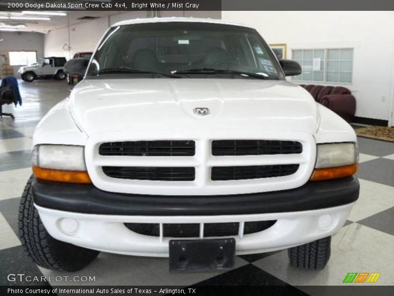 Bright White / Mist Gray 2000 Dodge Dakota Sport Crew Cab 4x4