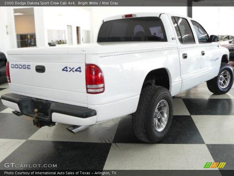 Bright White / Mist Gray 2000 Dodge Dakota Sport Crew Cab 4x4