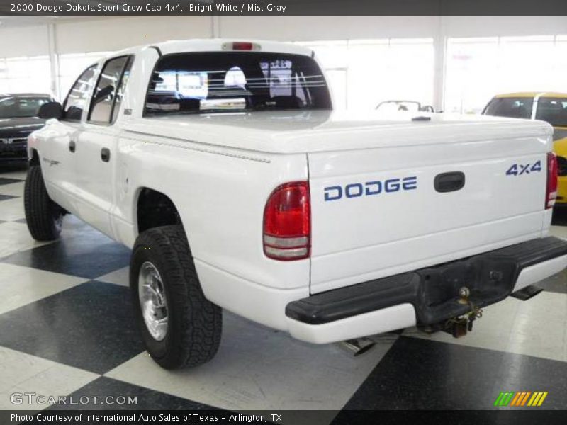 Bright White / Mist Gray 2000 Dodge Dakota Sport Crew Cab 4x4