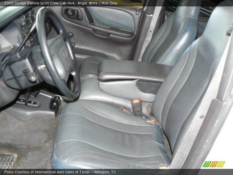 Bright White / Mist Gray 2000 Dodge Dakota Sport Crew Cab 4x4