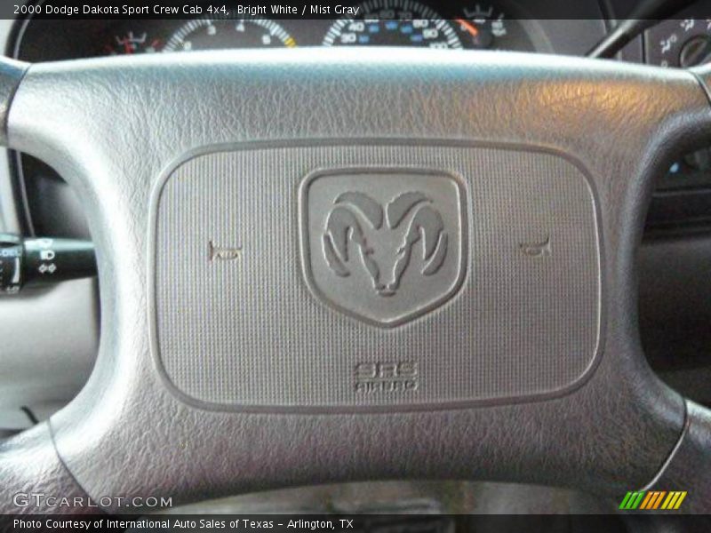 Bright White / Mist Gray 2000 Dodge Dakota Sport Crew Cab 4x4