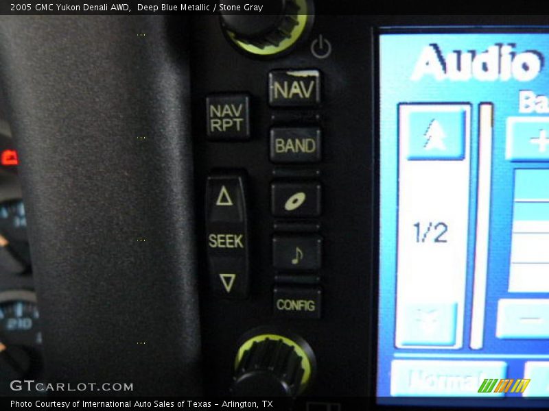 Deep Blue Metallic / Stone Gray 2005 GMC Yukon Denali AWD