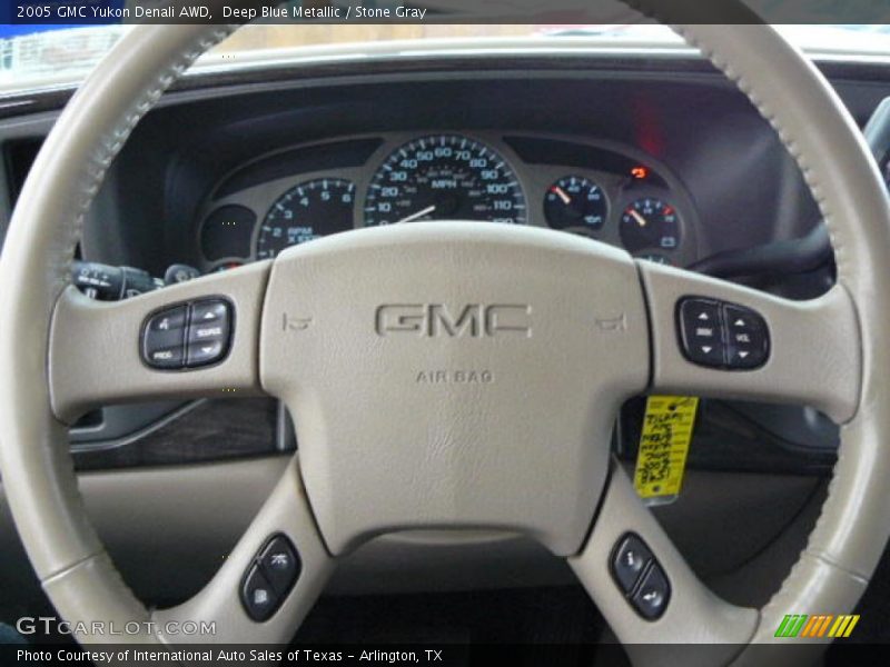 Deep Blue Metallic / Stone Gray 2005 GMC Yukon Denali AWD