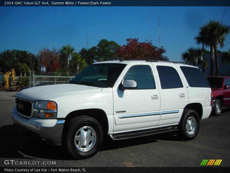 Summit White / Pewter/Dark Pewter 2004 GMC Yukon SLT 4x4