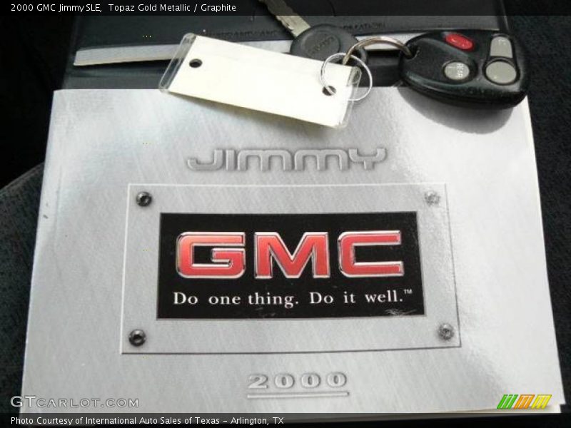 Topaz Gold Metallic / Graphite 2000 GMC Jimmy SLE