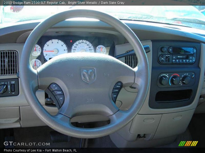Bright Silver Metallic / Dark Slate Gray 2003 Dodge Ram 2500 SLT Regular Cab