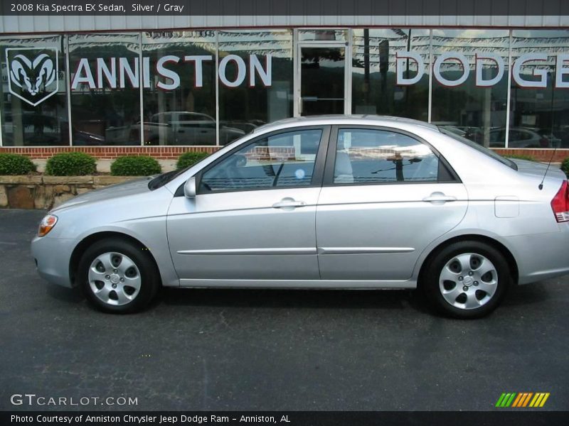 Silver / Gray 2008 Kia Spectra EX Sedan